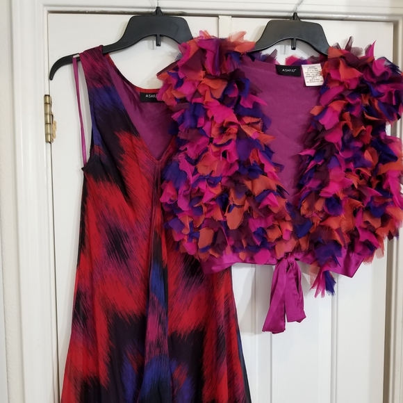Vintage Dresses & Skirts - Vintage dress and ruffle jacket set